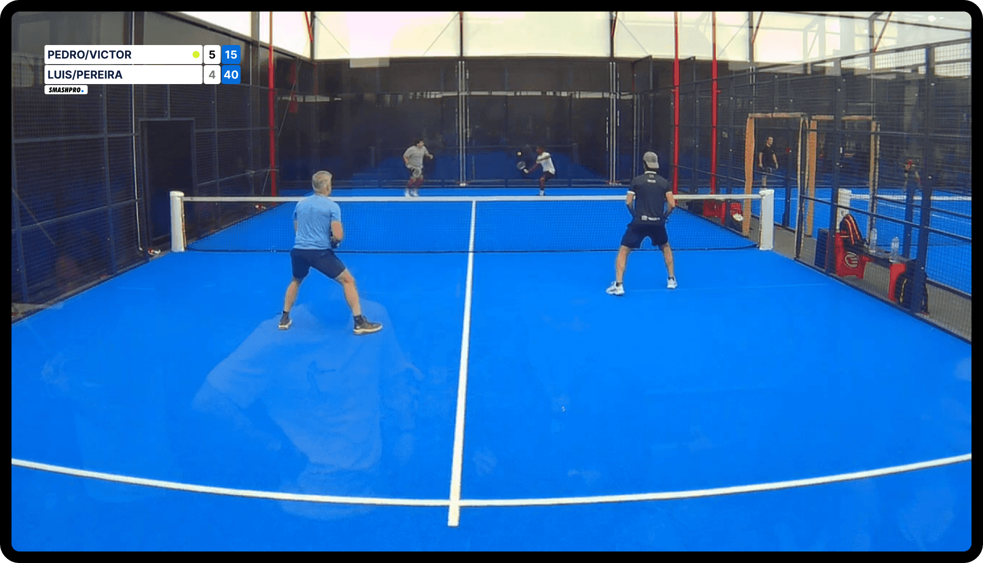 Scoreboard overlay on a live stream