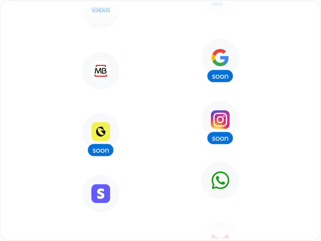 Integrações da Smashpro: Vendus, Multibanco, WhatsApp, Google e mais