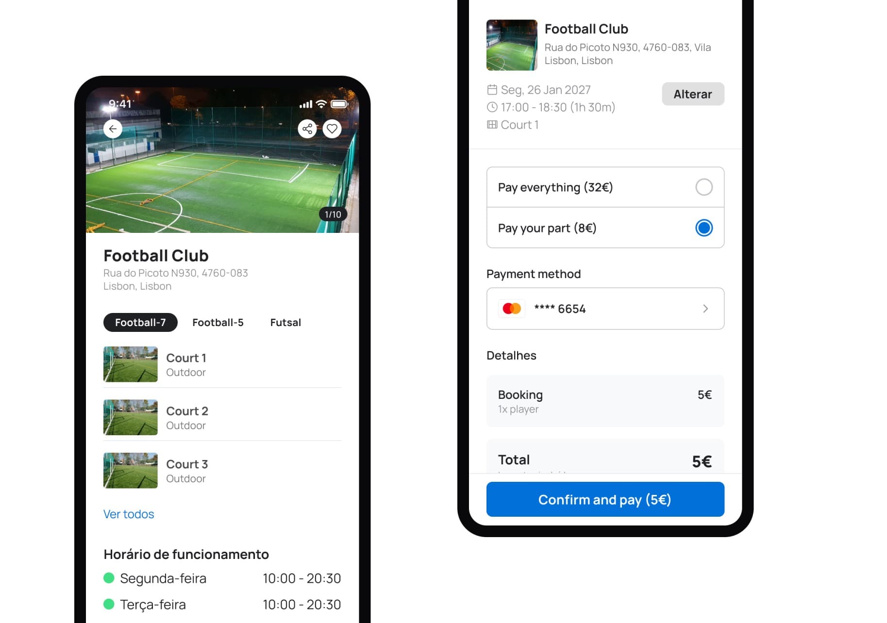 Online pitch bookings